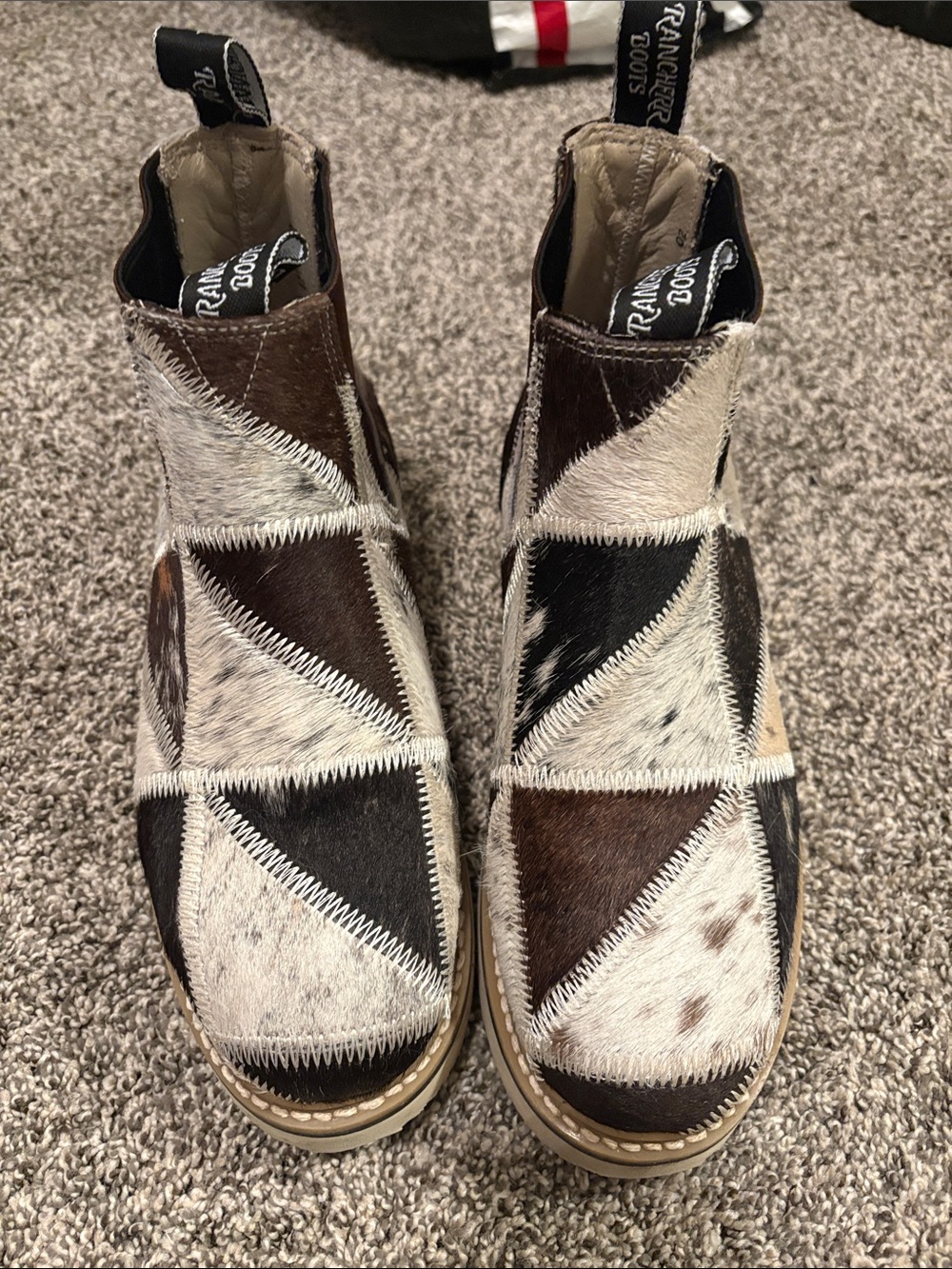 Sz 8 patchwork authentic Rancherr boots